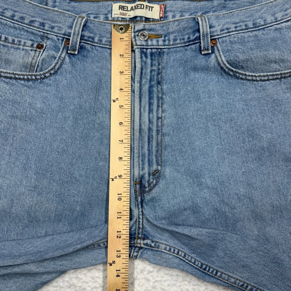 Levi's 550 Relaxed Fit Jeans Straight Blue Denim Pants Men's Size 40x30‎